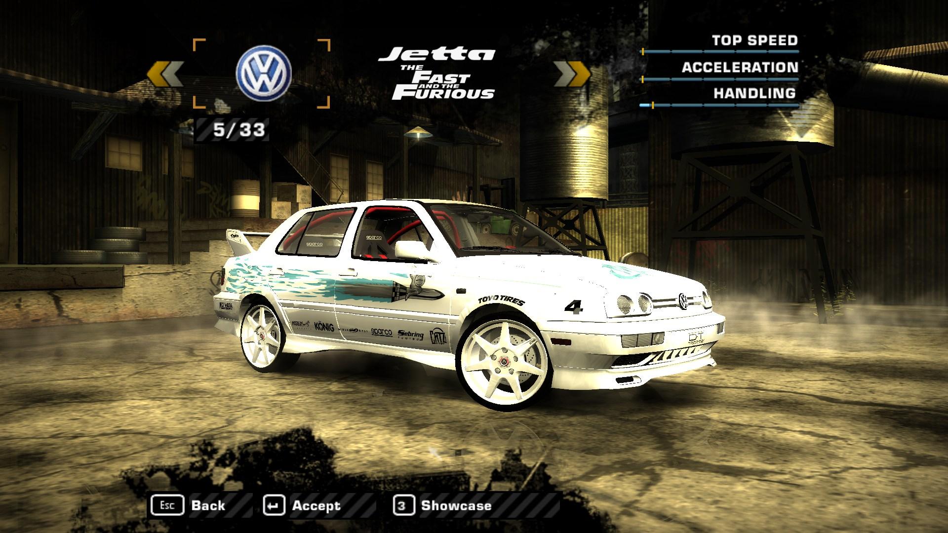 Need For Speed Most Wanted Downloads/Addons/Mods Cars 1995 Volkswagen Jetta (Fast and